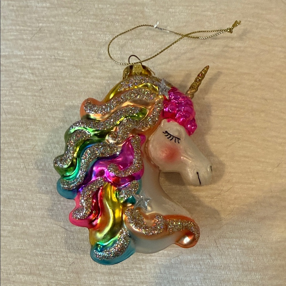 Colorful Unicorn Ornament